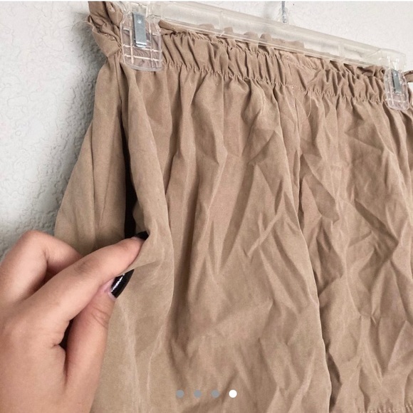 Paperboy Ruffled Tan Shorts - Picture 4 of 4